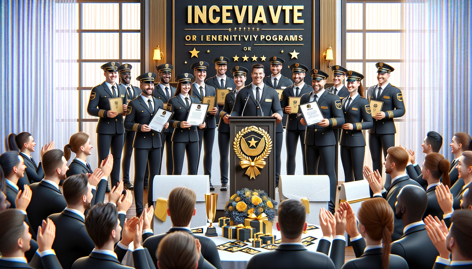 Incentive Program Reward Ceremony for Security Guards