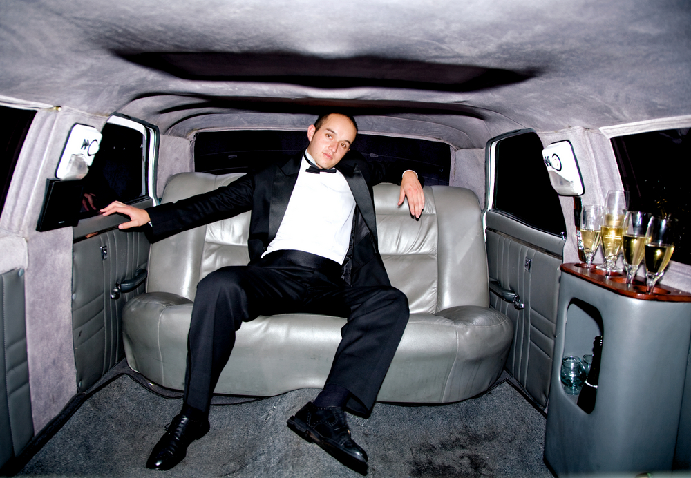 high profile client in limo